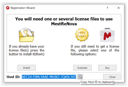 安装过程中显示的Host ID