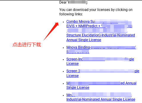 许可证下载邮件